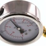 Glycerin-Manometer senkrecht (CrNi/Ms), 63mm, -1 bis 0,6 bar