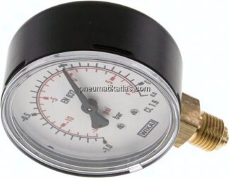 Vakuummeter, 63mm, senkrecht, -1 bis 0,6