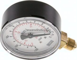 Manometer senkrecht (KU/Ms), 63mm, -1200 bis 0 mbar, G 1/4"