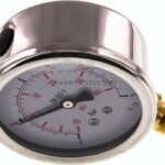 Glycerin-Manometer senkrecht (CrNi/Ms), 63mm, -1 bis 3 bar