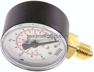 Manometer senkrecht (KU/Ms), 50mm, -1 bis 0 bar, G 1/4"