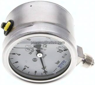 Gly.-Sicherheits-Manometer senkrecht,63mm, 0 - 10 bar
