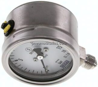 Sicherheits-Manometer senkrecht, 63mm, 0 - 16 bar