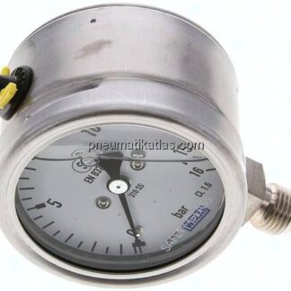 Gly.-Sicherheits-Manometer senkrecht,63mm, 0 - 16 bar