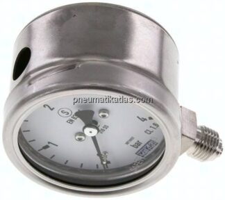 Sicherheits-Manometer senkrecht, 63mm, 0 - 4 bar