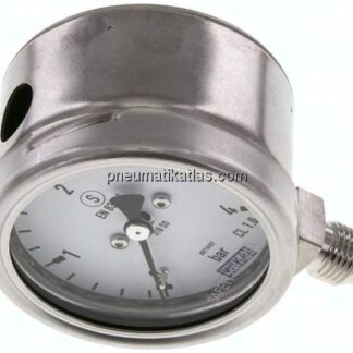 Sicherheits-Manometer senkrecht, 63mm, 0 - 4 bar