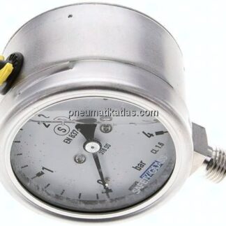Gly.-Sicherheits-Manometer senkrecht,63mm, 0 - 4 bar
