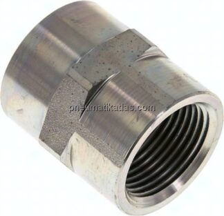 Hochdruck-Muffe NPT 1"-NPT 1", Stahl verzinkt