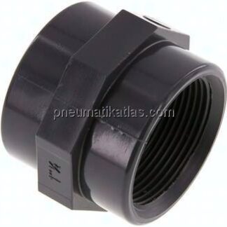 Muffe Rp 1-1/2"-Rp 1-1/2", PVC-U