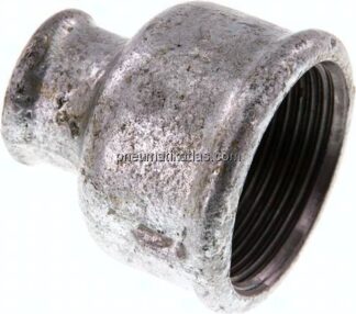 Rundmuffe Rp 1-1/4"-Rp 1/2", Temperguss verzinkt