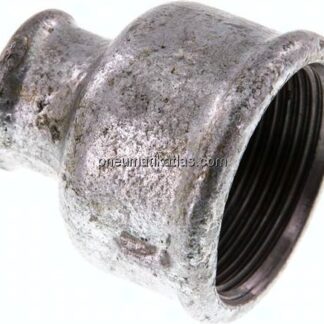 Rundmuffe Rp 1-1/4"-Rp 1/2", Temperguss verzinkt