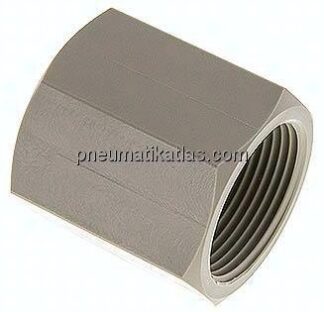 Muffe G 1-1/4"-G 1-1/4", Polypropylen