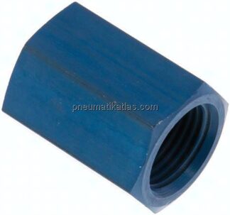 Muffe G 1/2"-G 1/2", Aluminium