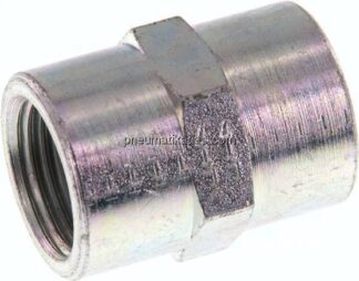 Hochdruck-Muffe G 1/2"-G 1/2", Stahl verzinkt