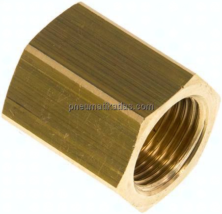 Muffe G 1/2"-G 1/2", Messing