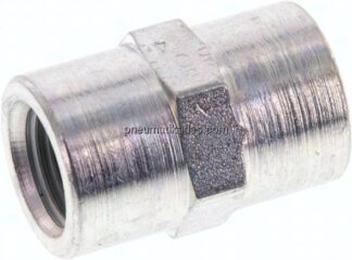 Hochdruck-Muffe G 1/4"-G 1/4", Stahl verzinkt