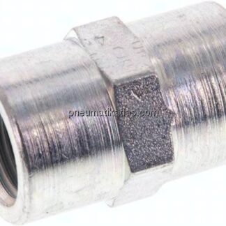 Hochdruck-Muffe G 1/4"-G 1/4", Stahl verzinkt
