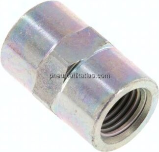 Hochdruck-Muffe NPT 1/4"-NPT 1/4", Stahl verzinkt