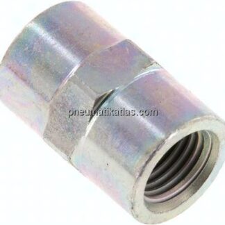 Hochdruck-Muffe NPT 1/4"-NPT 1/4", Stahl verzinkt