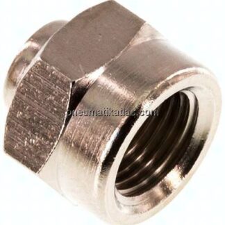 Muffe G 1/8"-M 5, Messing vernickelt
