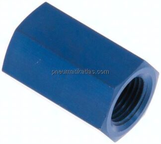 Muffe G 1/8"-G 1/8", Aluminium