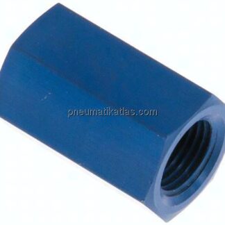 Muffe G 1/8"-G 1/8", Aluminium