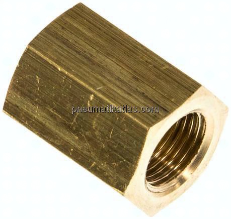 Muffe G 1/8"-G 1/8", Messing