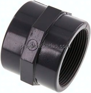 Muffe Rp 2"-Rp 2", PVC-U