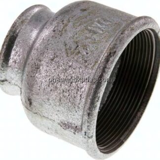 Rundmuffe Rp 2-1/2"-Rp 1-1/2", Temperguss verzinkt