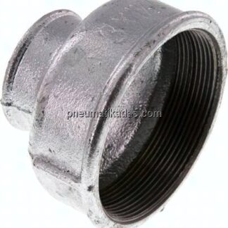 Rundmuffe Rp 3"-Rp 1-1/2", Temperguss verzinkt