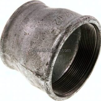 Rundmuffe Rp 3"-Rp 2-1/2", Temperguss verzinkt