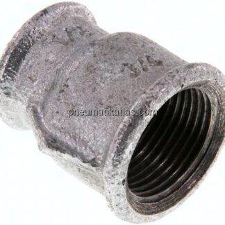 Rundmuffe Rp 3/4"-Rp 1/2", Temperguss verzinkt