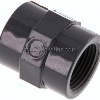 Muffe Rp 3/4"-Rp 3/4", PVC-U