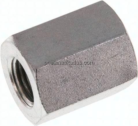 Hochdruck-Muffe G 3/8"-G 1/4", Stahl verzinkt