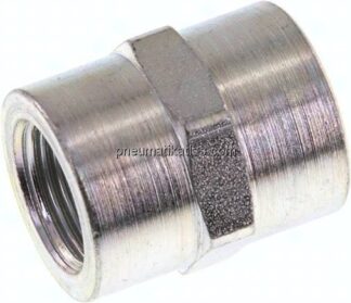 Hochdruck-Muffe G 3/8"-G 3/8", Stahl verzinkt