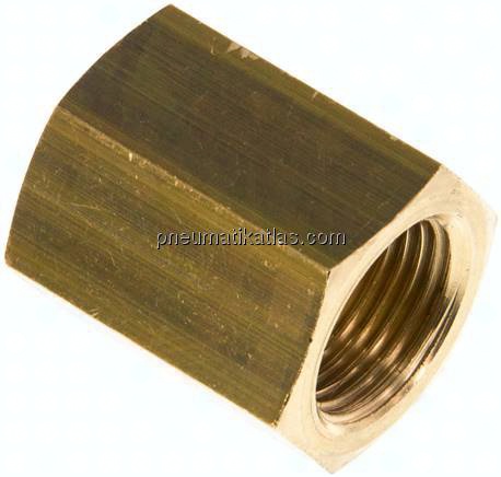 Muffe G 3/8"-G 3/8", Messing