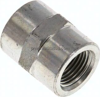 Hochdruck-Muffe NPT 3/8"-NPT 3/8", Stahl verzinkt