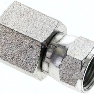 Gerade Aufschraubverschraubung JIC UNF 3/4"-16 - G 1/2"
