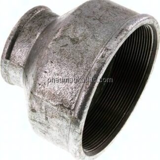 Rundmuffe Rp 4"-Rp 2", Temperguss verzinkt