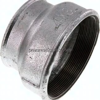 Rundmuffe Rp 4"-Rp 3", Temperguss verzinkt