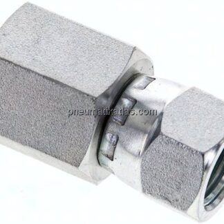 Gerade Aufschraubverschraubung JIC UNF 9/16"-18 - G 3/8"