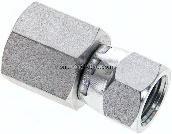 Gerade Aufschraubverschraubung JIC UNF 9/16"-18 - G 3/8"
