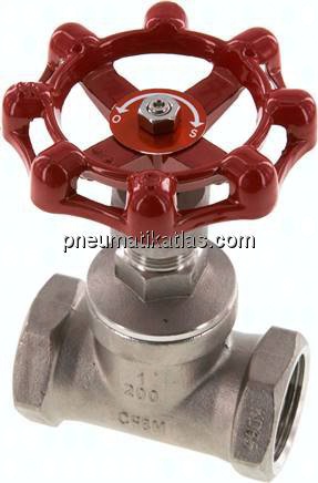 Muffen-Absperrventil, Edelstahl, G 1", PN 16, Eco-Line