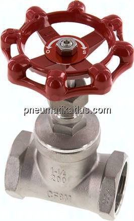 Muffen-Absperrventil, Edelstahl, G 1-1/4", PN 16, Eco-Line