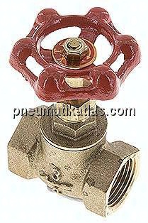 Muffen-Absperrventil, Eco-Line, Messing, G 3/4", PN 10