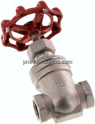 Muffen-Absperrschieber, Edelstahl, G 1/2", PN 16