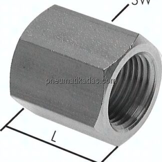 Muffe G 1-1/4"-G 1-1/4", 1.4571