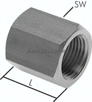 Muffe G 1-1/4"-G 1-1/4", 1.4571