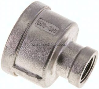 Rundmuffe NPT 1"-NPT 3/8", 1.4408