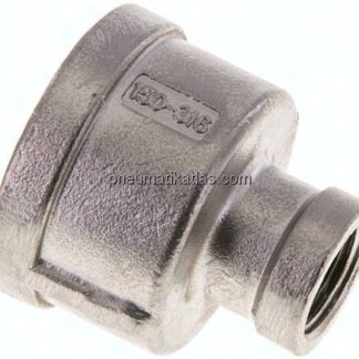 Rundmuffe NPT 1"-NPT 3/8", 1.4408